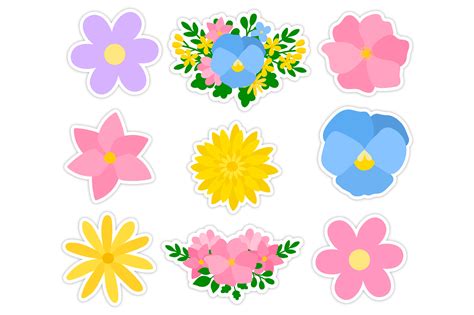 Spring Flowers Sticker Png Spring Flowers Sticker Printable By