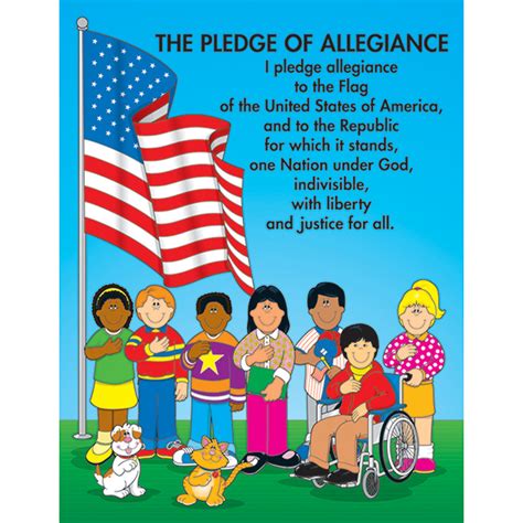 Carson Dellosa Education Chartlet The Pledge Of Allegiance 17 X 22