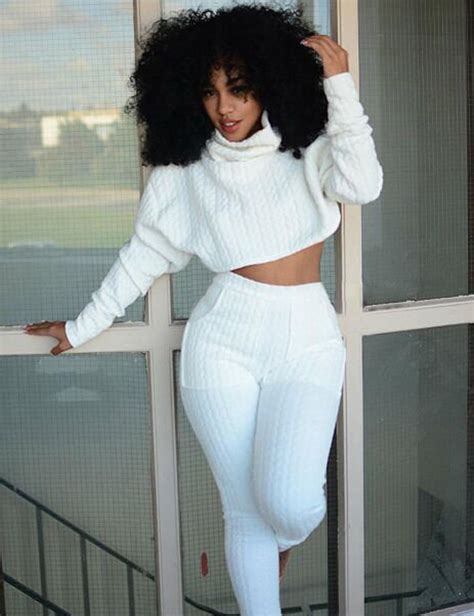 Solid White Knitted Two Piece Set