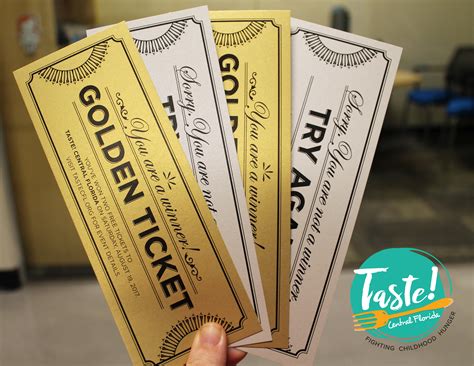 Taste! Central Florida 2017 Golden Ticket Raffle | Meghan ...