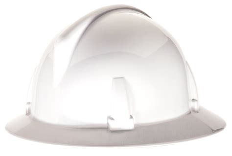 Msa 475393 Topgard Full Brim Safety Hard Hat With Fas Trac Iii Ratchet