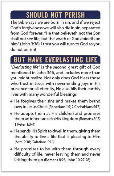 Gospel Tract Gods Way Of Salvation John 316 Moments With The Book