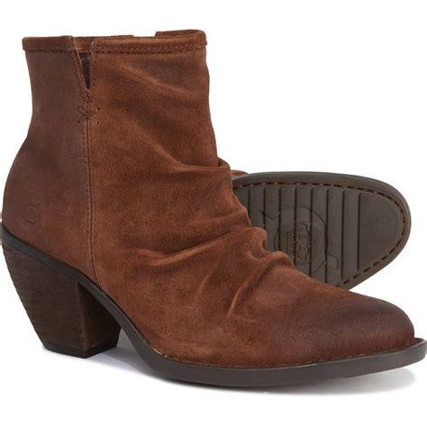 Born Suede Aire Slouch Ankle Boots In Brown Suede Brown Lyst
