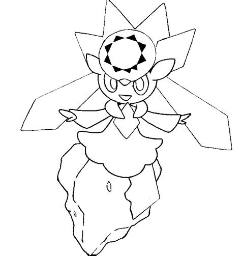Coloring Pages Pokemon Diancie Drawings Pokemon