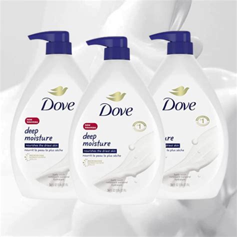 3 Pack Dove Deep Moisture 34 Ounce Body Wash With Pump As Low As 1948