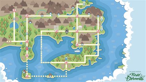 Kanto Region Map Redesigned Kanto Map Pokemon The Kanto ֓ Kantō