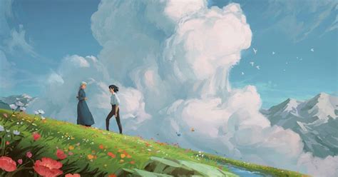 Howl And Sophie By Edward Chee Imaginarysliceoflife Studio Ghibli