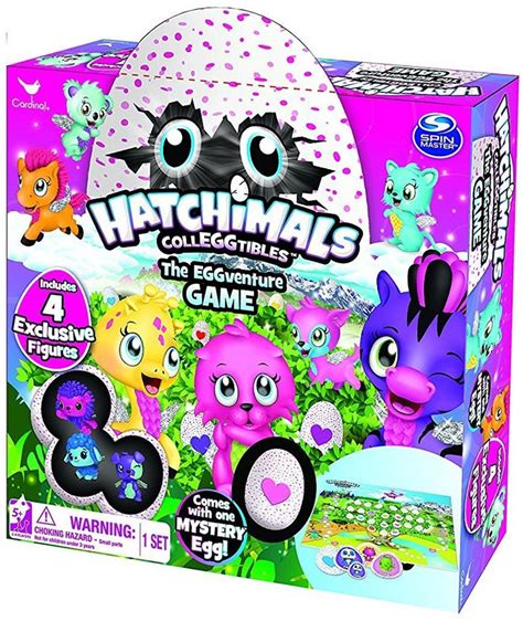 Hatchimals Colleggtibles The Eggventure Board Game 4 Exclusive Figures