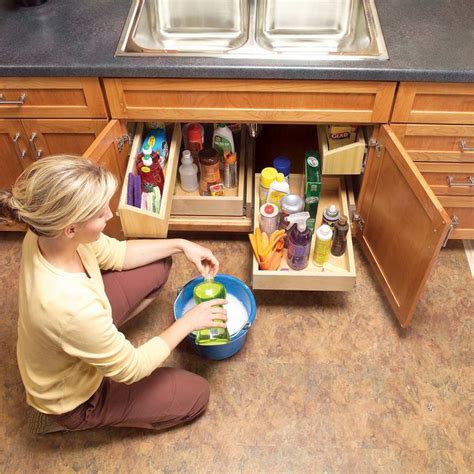 Safes are not foolproof, and sometimes a safe can act as a beacon to valuable goods. How to Build Kitchen Sink Storage Trays in 2019 | Cheap ...