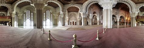 The Hassan Ii Mosque Interior Overview 6 Morocco 360 Panorama 360cities