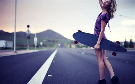 48 Girl Skateboard Wallpaper