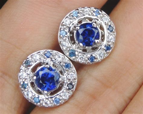 Royal Blue Kayanite With Sapphires In Silver