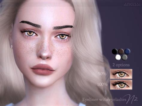 The Sims Resource Eyeliner With Eyelashes N2 By Angissi Sims 4 Downloads