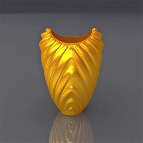 Wavy Pattern Vase Design 3d Print Model 3d Model 3d Printable Max Obj