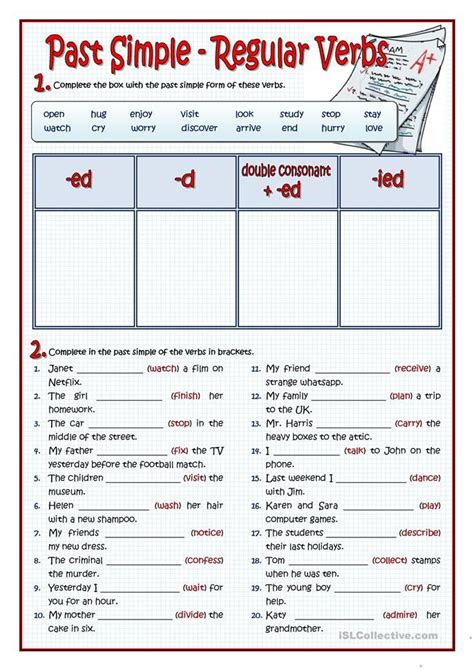 Simple Past Regular Verbs Worksheet Free Esl Printable Worksheets Made By Teachers Regular