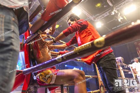 Cambodia Phnom Penh Cambodian Kick Boxing Match Pradal Serey