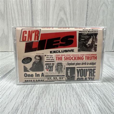 Guns N Roses Gnr Lies Cassette Tape 1988 Geffen New Sealed 4750