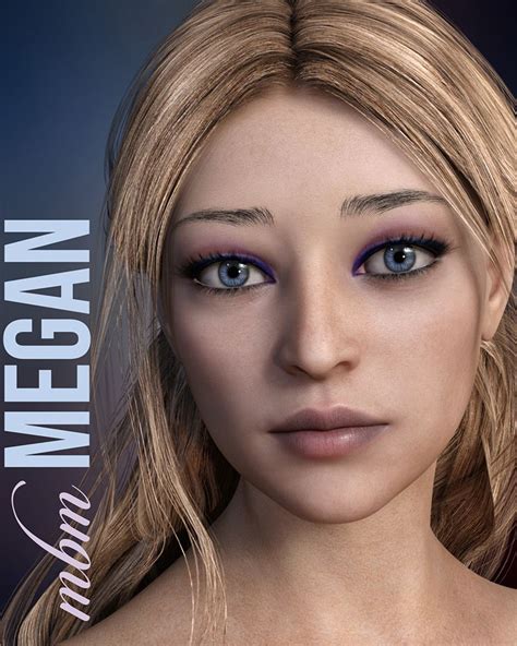 Mbm Megan Is A Beautiful Custom Character For Genesis 3 And 8 Female
