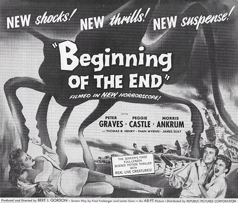 Beginning Of The End 1957 Dvd Dvdr Director Bert I Gordon Writers