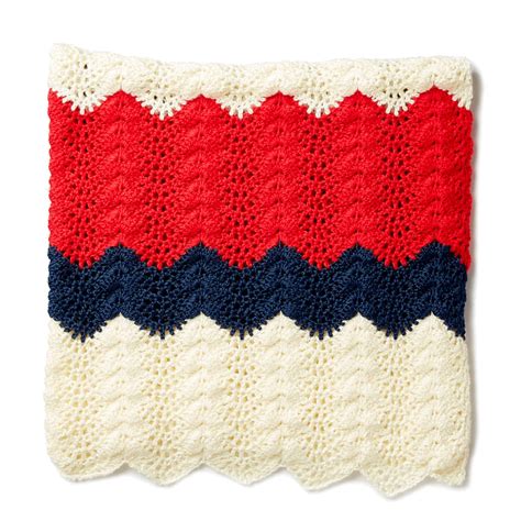 Caron® Simply Soft™ Summer Ripple Crochet Blanket