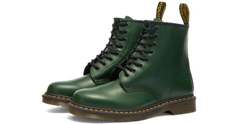 Dr Martens 1460 Boots Green Smooth For Men Lyst Uk