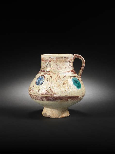 bonhams a raqqa lustre pottery jug syria 12th 13th century