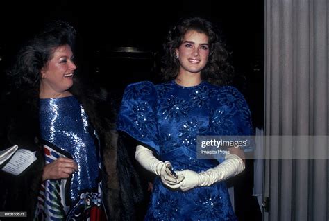 Brooke Shields And Mother Teri Shields Circa 1983 In New York City