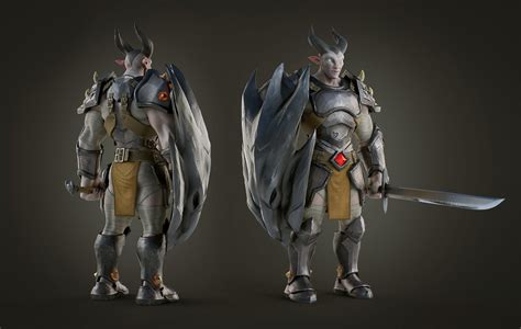 ArtStation - Dragon Knight - Blender 3D character creation full course ...