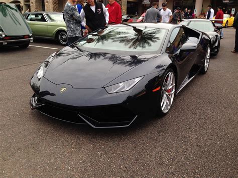 Brand New Black Lamborghini Huracan At Scottsdale Cars And Coffee Autos