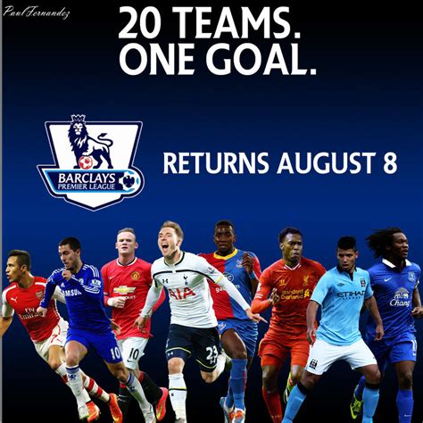 2015 2016 Premier League Promotional Poster By Pf730 On Deviantart