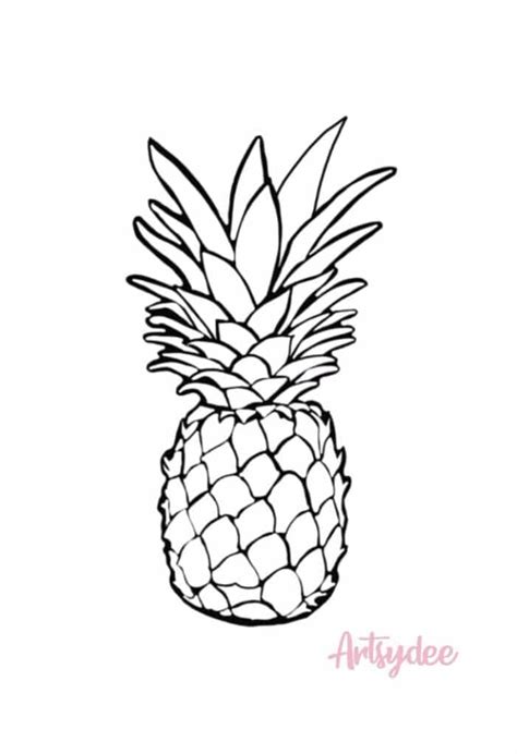 Looking For A Pineapple Stencil Template 5 Free Fruity Pineapple