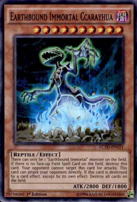 Yugioh 5ds Legendary Collection Mega Pack Single Card Super Rare Earthbound Immortal Ccarayhua