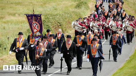 Orange Order March Held In Rossnowlagh Bbc News