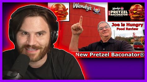 Joe Is Hungry: Wendy's New Pretzel Baconator - Will Neff Reacts - YouTube