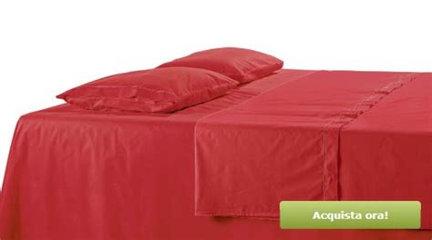 Lenzuola da letto vendita on line. Lenzuola rosse - Passione e romanticismo