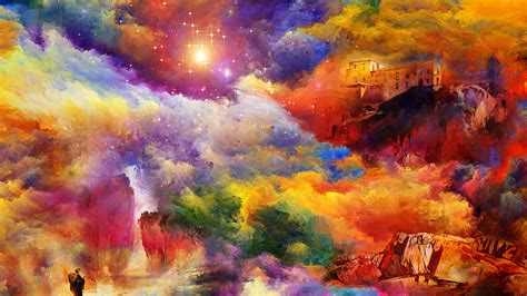 Awesome Colorful Fantasy Wallpaper Arte Abstracto Abstracto Arte