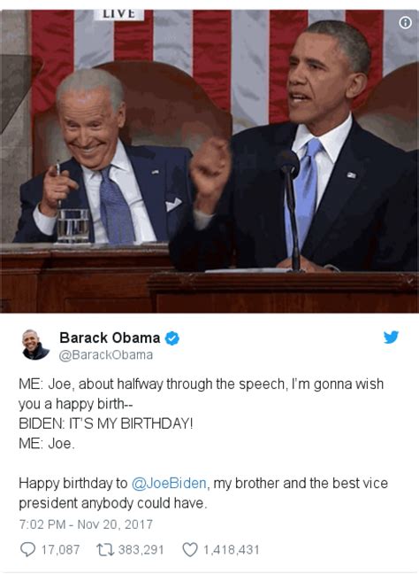 Obama Sends Bro Biden A Meme For His Birthday Bbc News