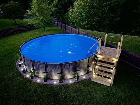 Above Ground Pool Landscaping Ideas Image To U