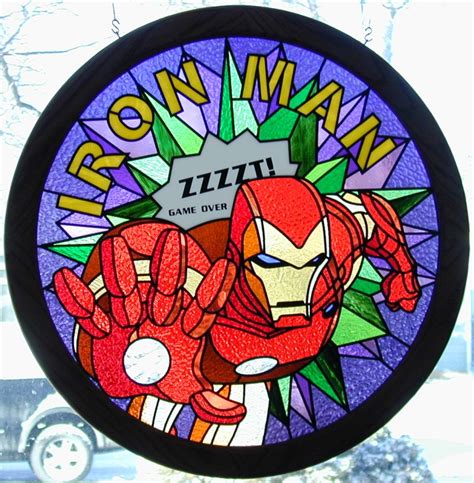 Iron Man In Stained Glass For Sale