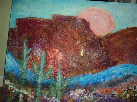 My Southwestern Landscape Work In Progress Painting By Anne Elizabeth