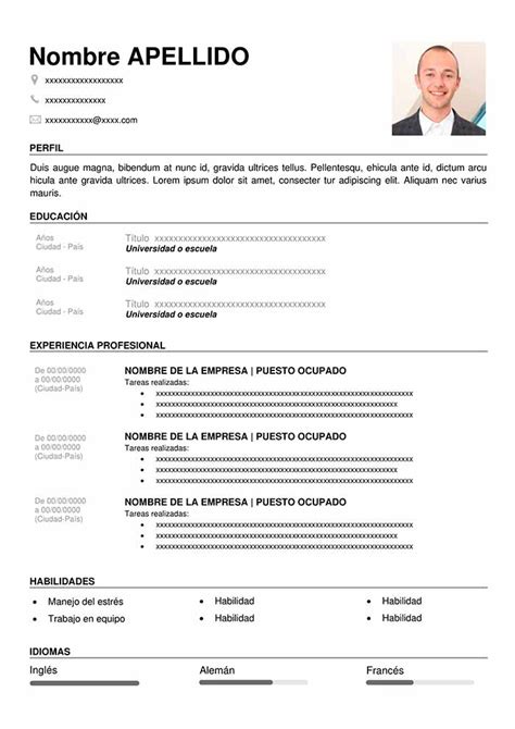 The curriculum vitae, also known as a cv or vita, is a comprehensive statement of your educational background, teaching, and research experience. Modelo de Curriculum Sencillo para Rellenar en 2020 ...