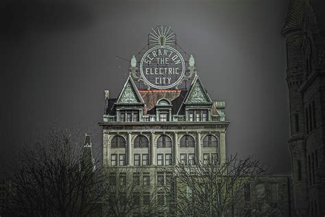 Electric City Sign Scranton Photograph By Richard Kane Fine Art America