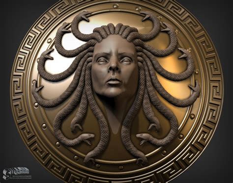 artstation medusa shield for athena doll sergio gabriel mengual medusa art athena goddess