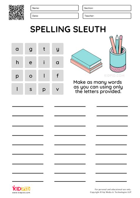 Spelling Practice Worksheet Downloadable Pdf For Children Worksheets