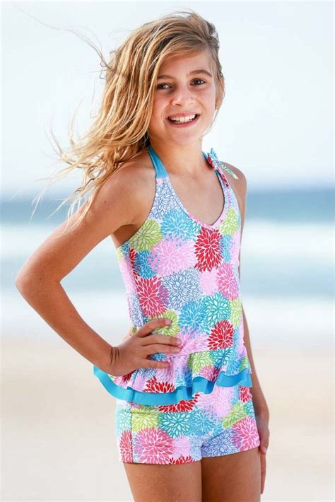Girls Frill Tankini Set Boyleg Shorts Sun Emporium Swimwear And Beachwear Swimwear Girls
