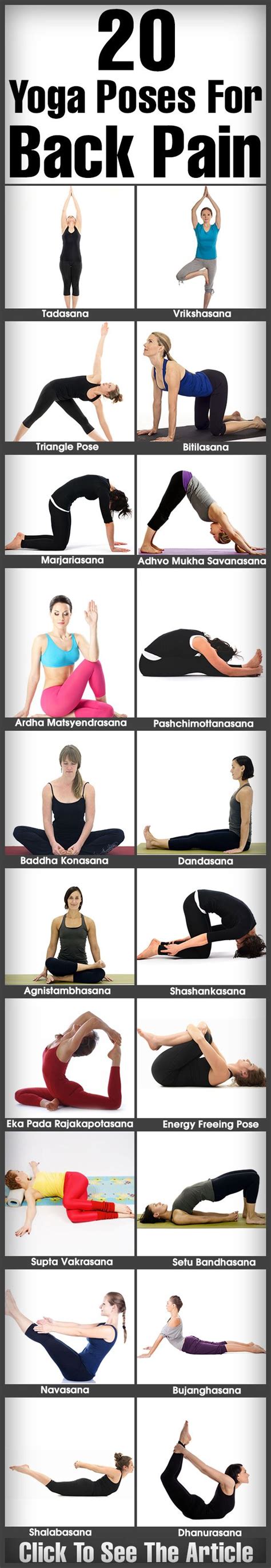 20 Easy Yoga Asanas That Will Cure Your Back Pain Quickly