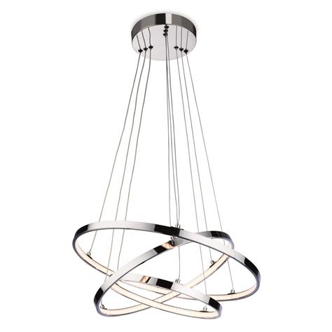 Firstlight Esprit Led Modern Ceiling Pendant Light In Polished Chrome