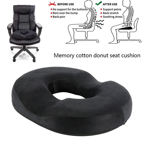 Coccyx Cushion Slow Rebound Memory Cotton Round Hip Pads Seat Donut