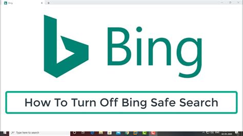 Disable Bing Safesearch