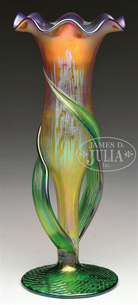 James D Julia Catalog Important Lamp And Glass Auction Day 1 Auctionzip Glass Art Vase Glass